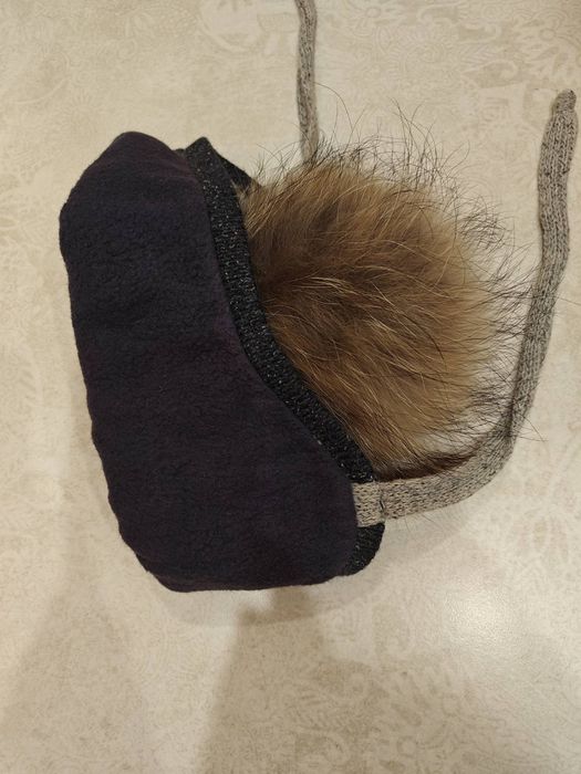 Зимна шапка Майорал с естествен косъм