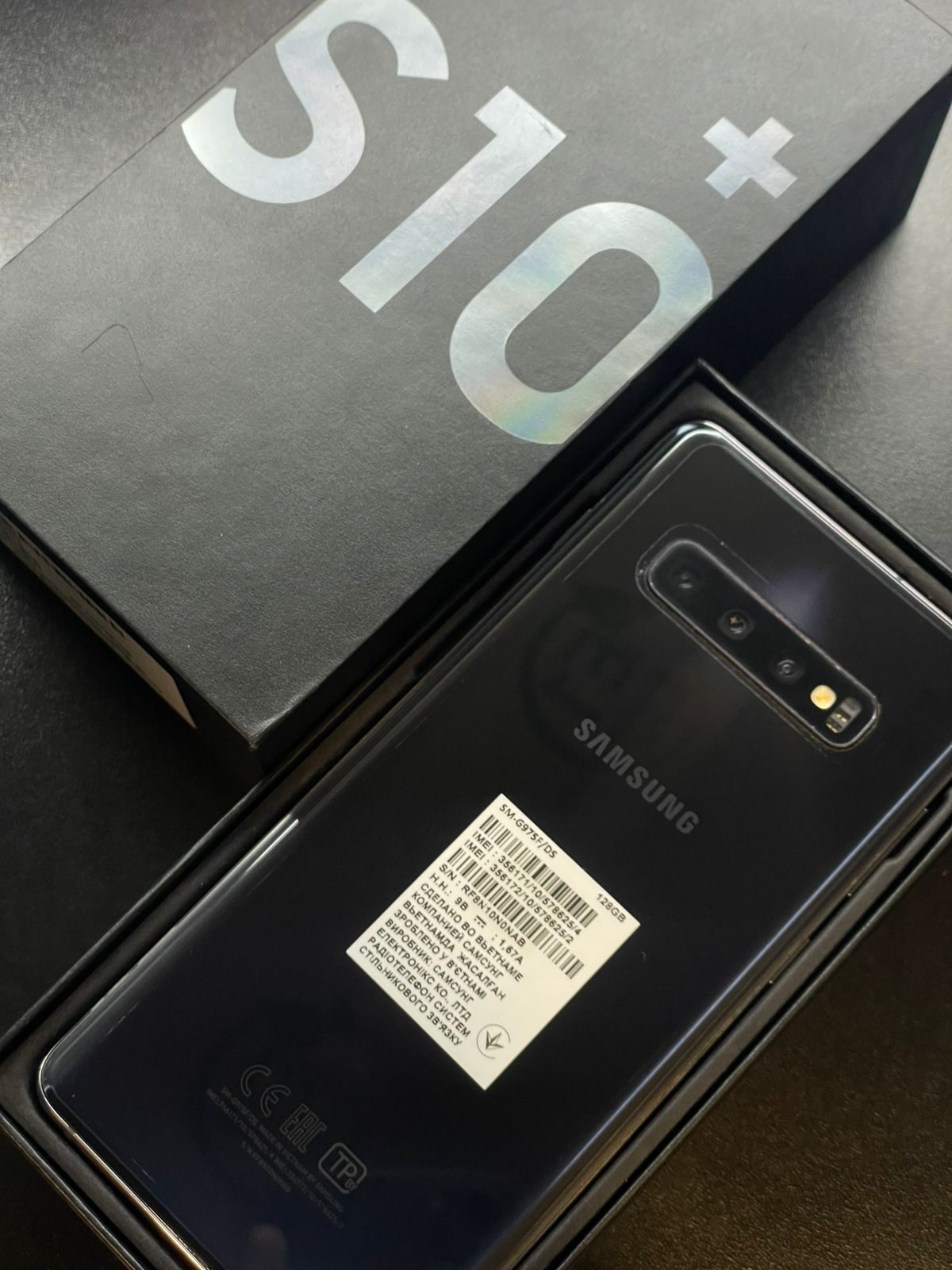Samsung S10+, 8/128гб, Kaspi 0-0-12