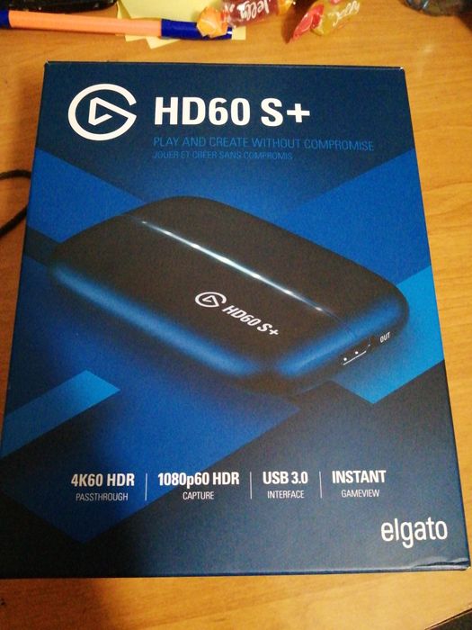 Elgato Capture Card HD60 S+ отворена кутия