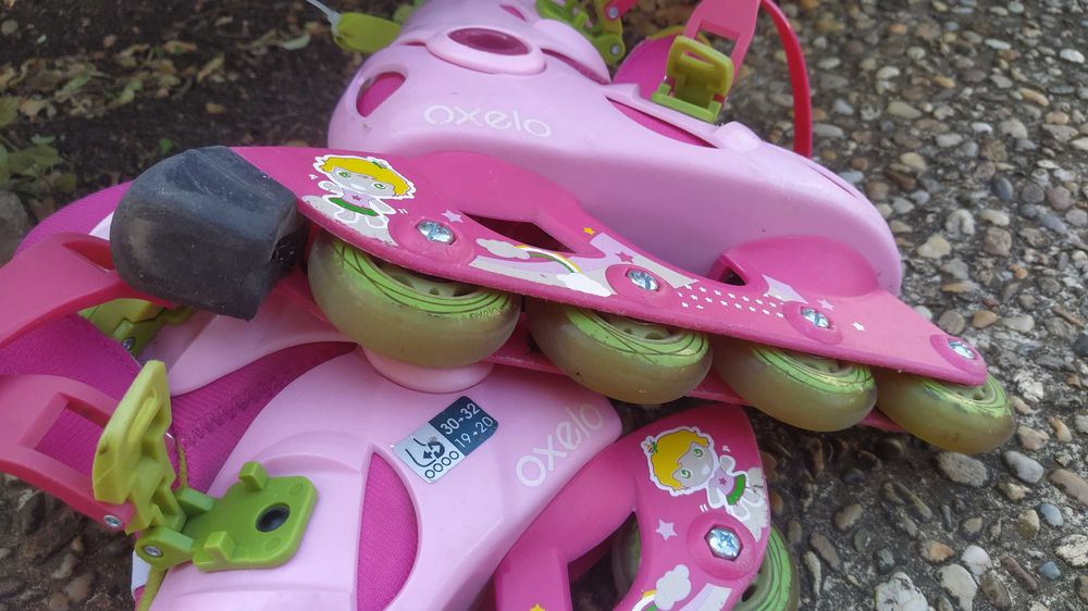 Розови ролери за момичета, размер 30-32