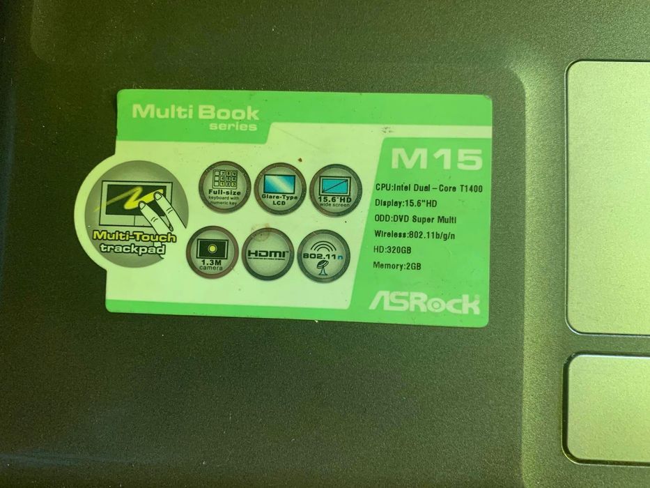 Лаптоп AsRock M15 (multi book series)