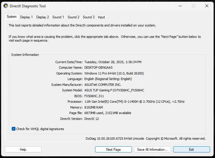 Laptop gaming Asus TUF F15