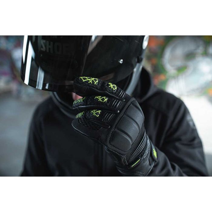 Мото ръкавици Modeka Ennos Black/Yellow