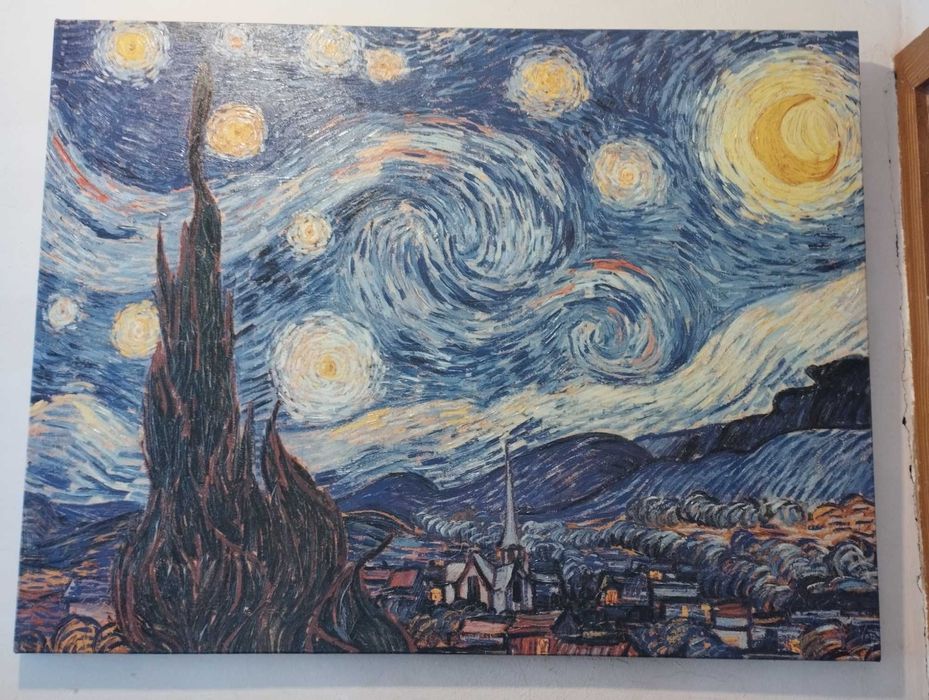 Картина Vincent van Gogh - The Starry Night - Звездна нощ