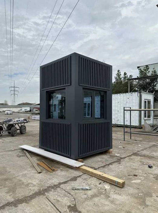 Будка охранника – пост из панелей 2×2