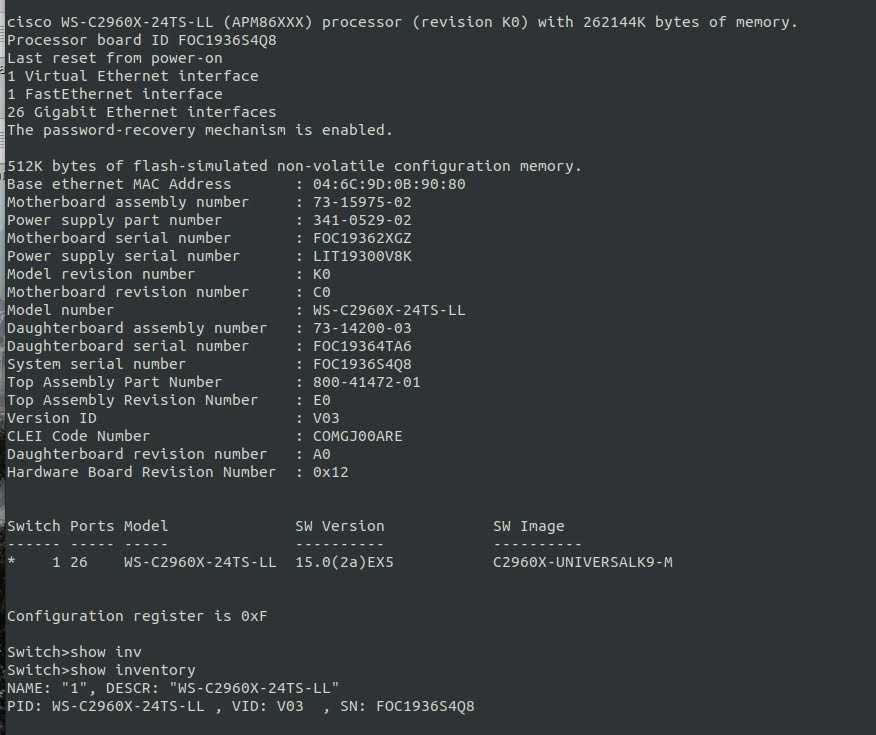 Cisco WS-C2960X-24TS-LL Catalyst гигабитов суич 2960X SFP switch