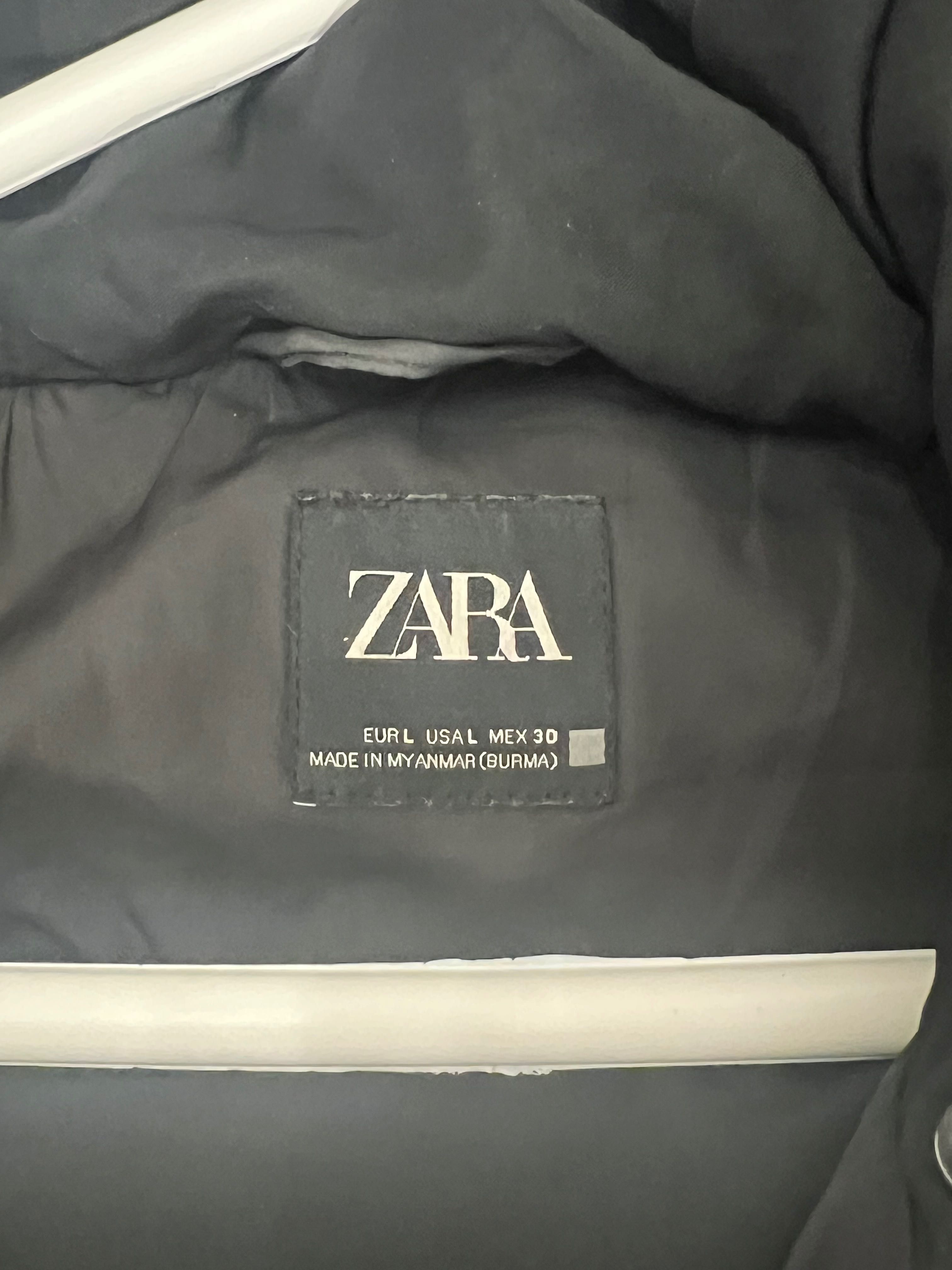 Дамска зимна черна дълга грейка от Zara