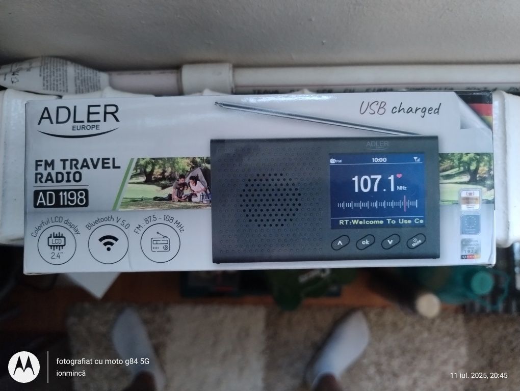 Radio portabil la cutie