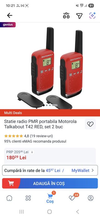 4 Stații portabile Motorola