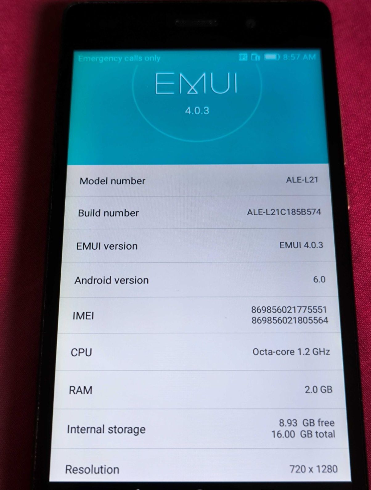 Huawei P8 Lite - 2Gb 16gb