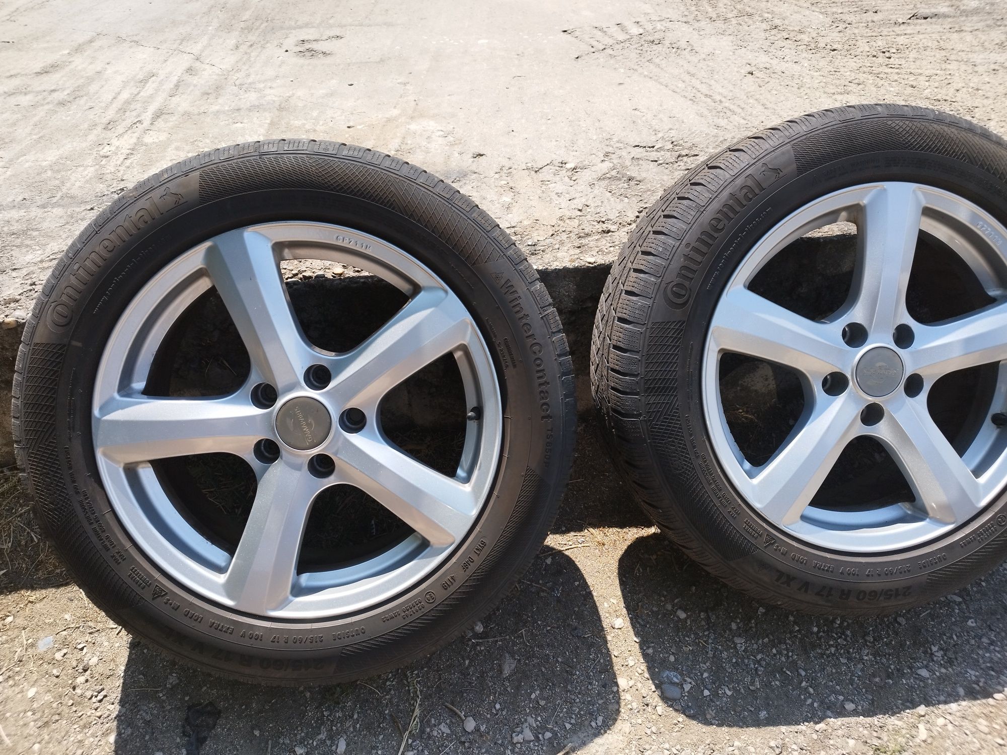 215/60/17" wv ,audi,shkoda Джанти с гуми