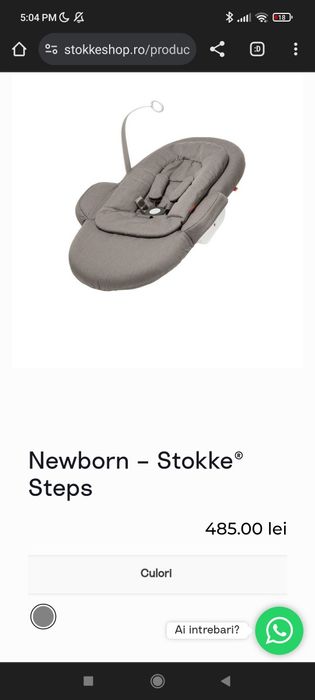 NOU Accesoriu nou nascut balansoar Stokke Steps