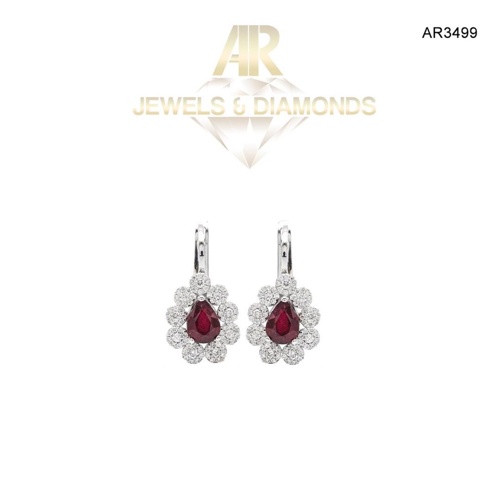 Cercei Aur 14 K cu DIAMANTE model nou deosebit ARJEWELS(AR3499)