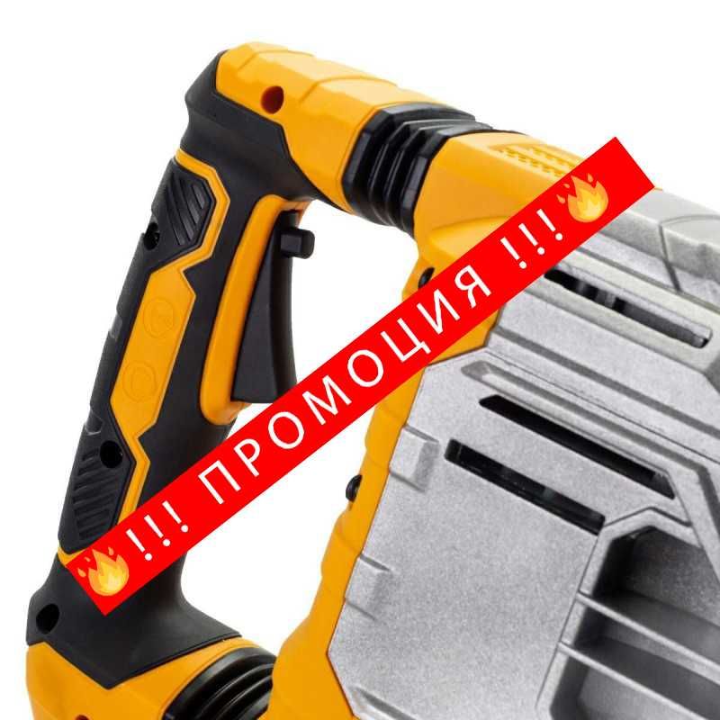 НЕМСКИ КЪРТАЧ Електрически 1700W 30мм Hex JCB-DH1700-E 65J + ЛЕД ФЕНЕР