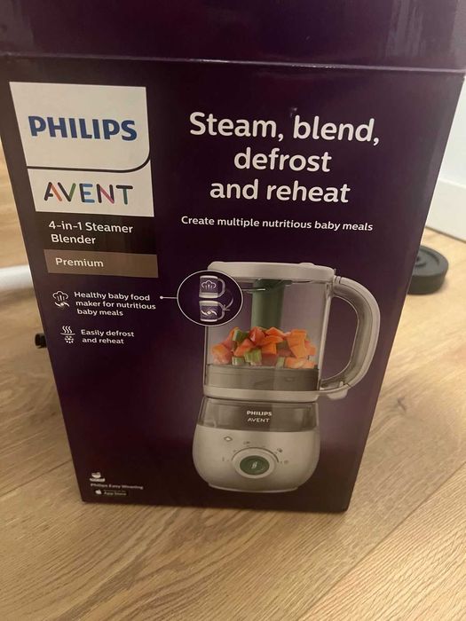 Комбиниран уред Philips AVENT за готвене на пара и блендер 4в1