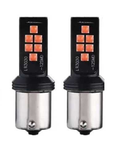 Set de 2 becuri led Xentech 12 SMD Cree 1156 (alb/rosu) si 3156 (alb)