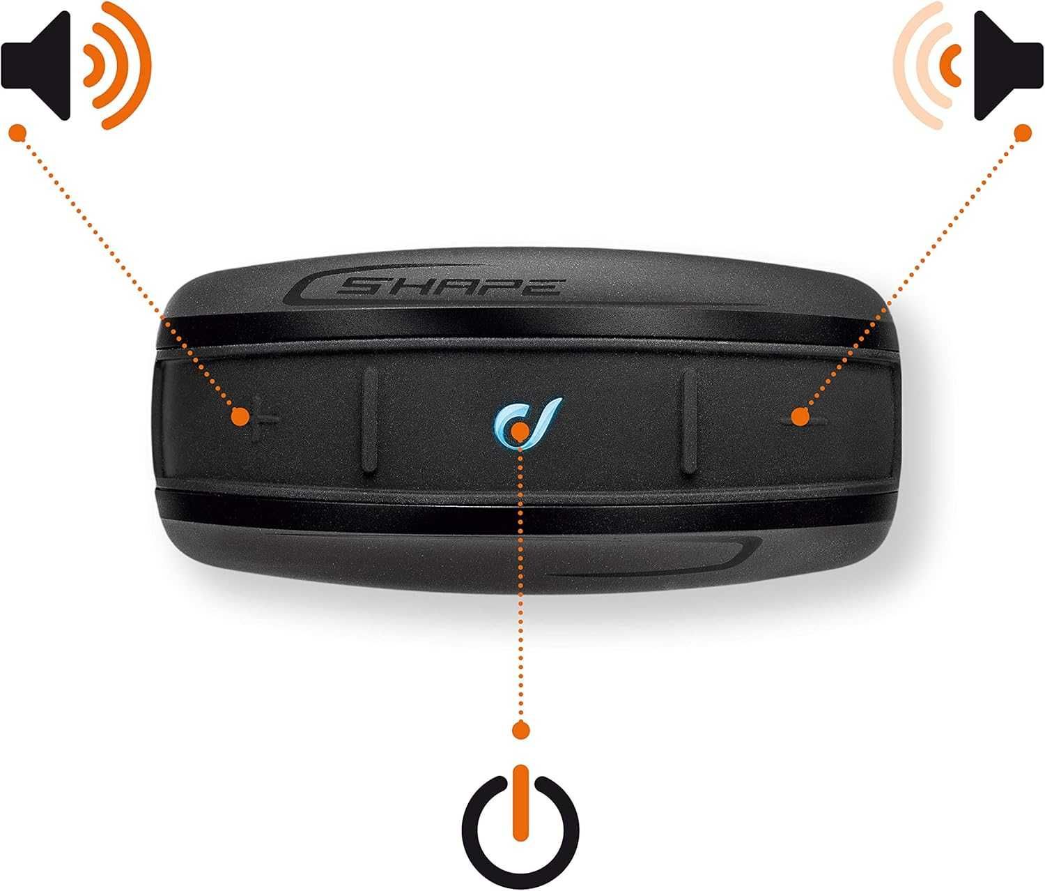 Bluetooth интеркоми за мотоциклет, 2 броя- водач към пътник INTERPHONE