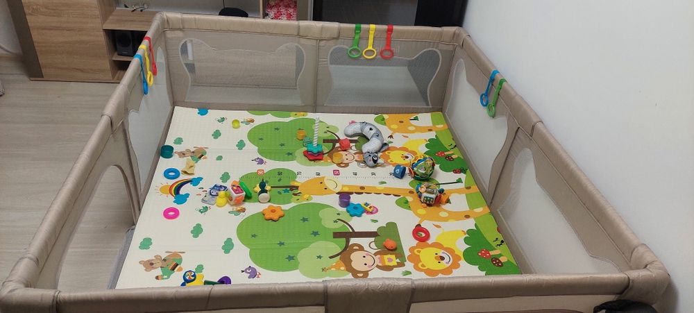 Tarc de joaca copii  Lionelo Willow XL dimensiune 200 x 180