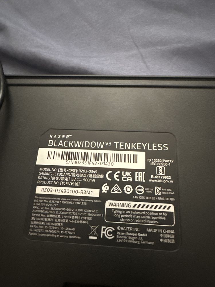 Razer Blackwidow v3 tkl