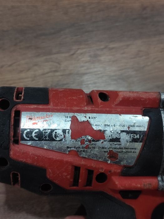 Pistol impact Milwaukee M18 FUEL