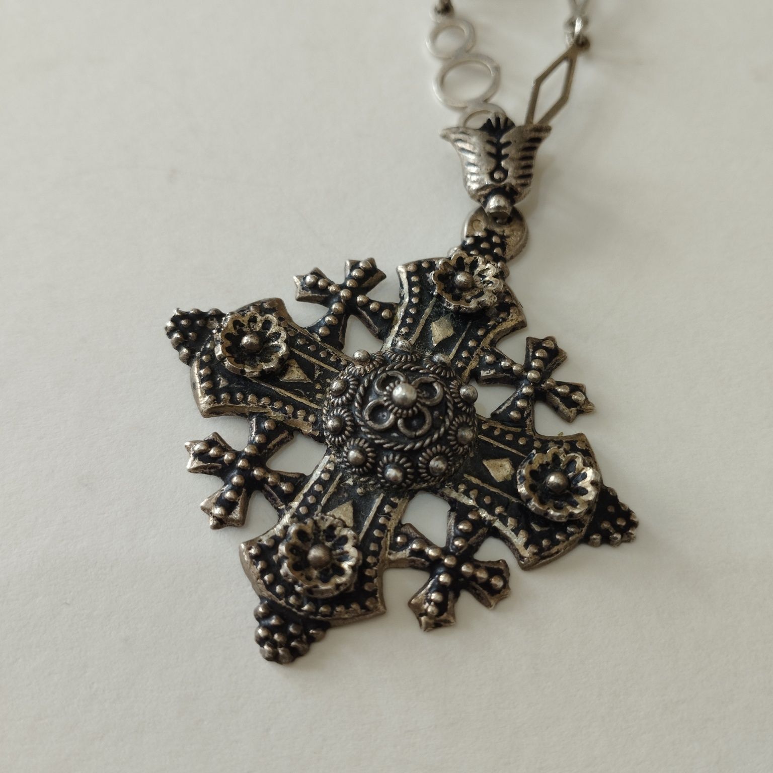 Cruce preot preoteasca cu lant din argint distinctie