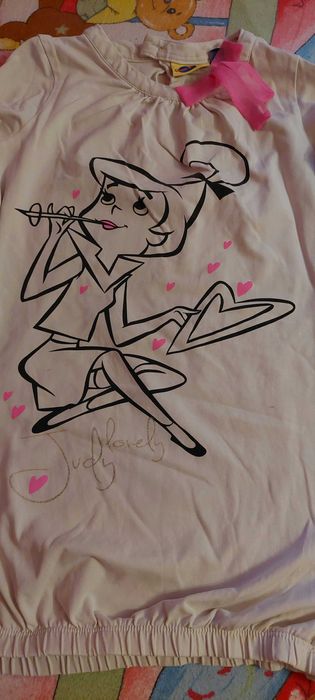 Set bluze fete alb cenușiu 134/140