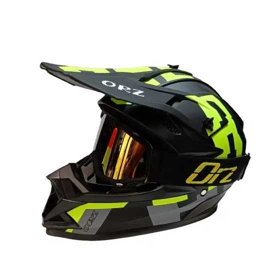 Каска Крос/Атв/Мотор с Очила ORZ комплект 4-ри цвята