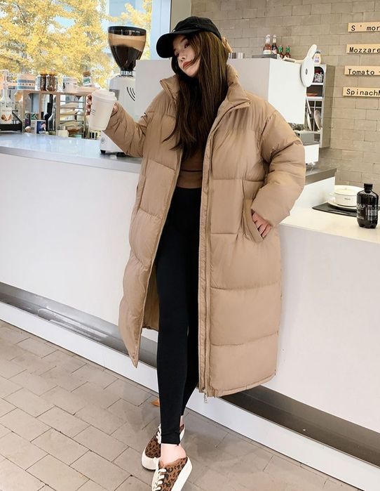 Женский пуховик куртка М L XL зимний длинный женская 46, 48, 50, 52,