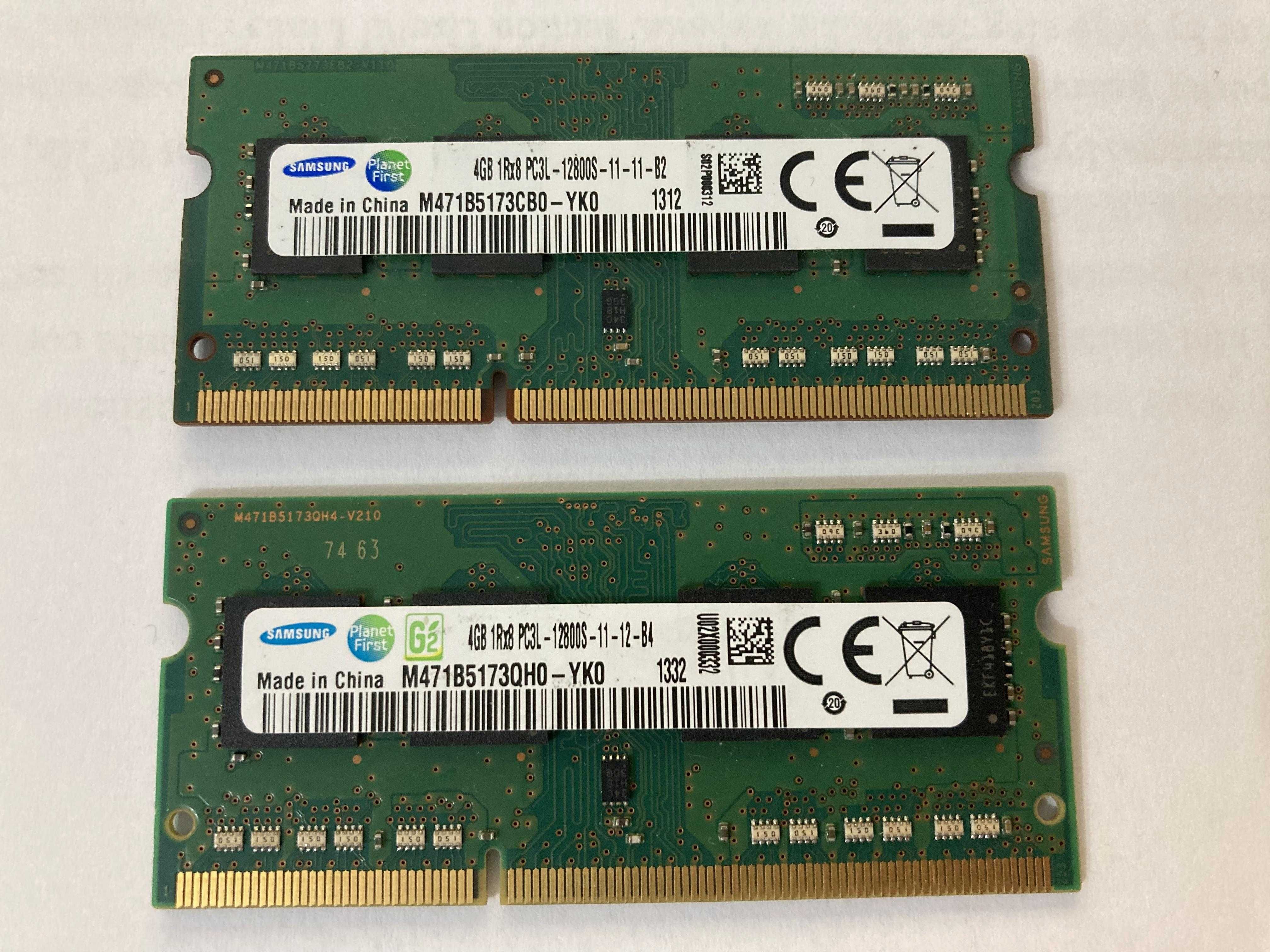 Kit-uri Dual channel memorie DDR3 - pentru laptopuri (4 GB sau 8 GB)