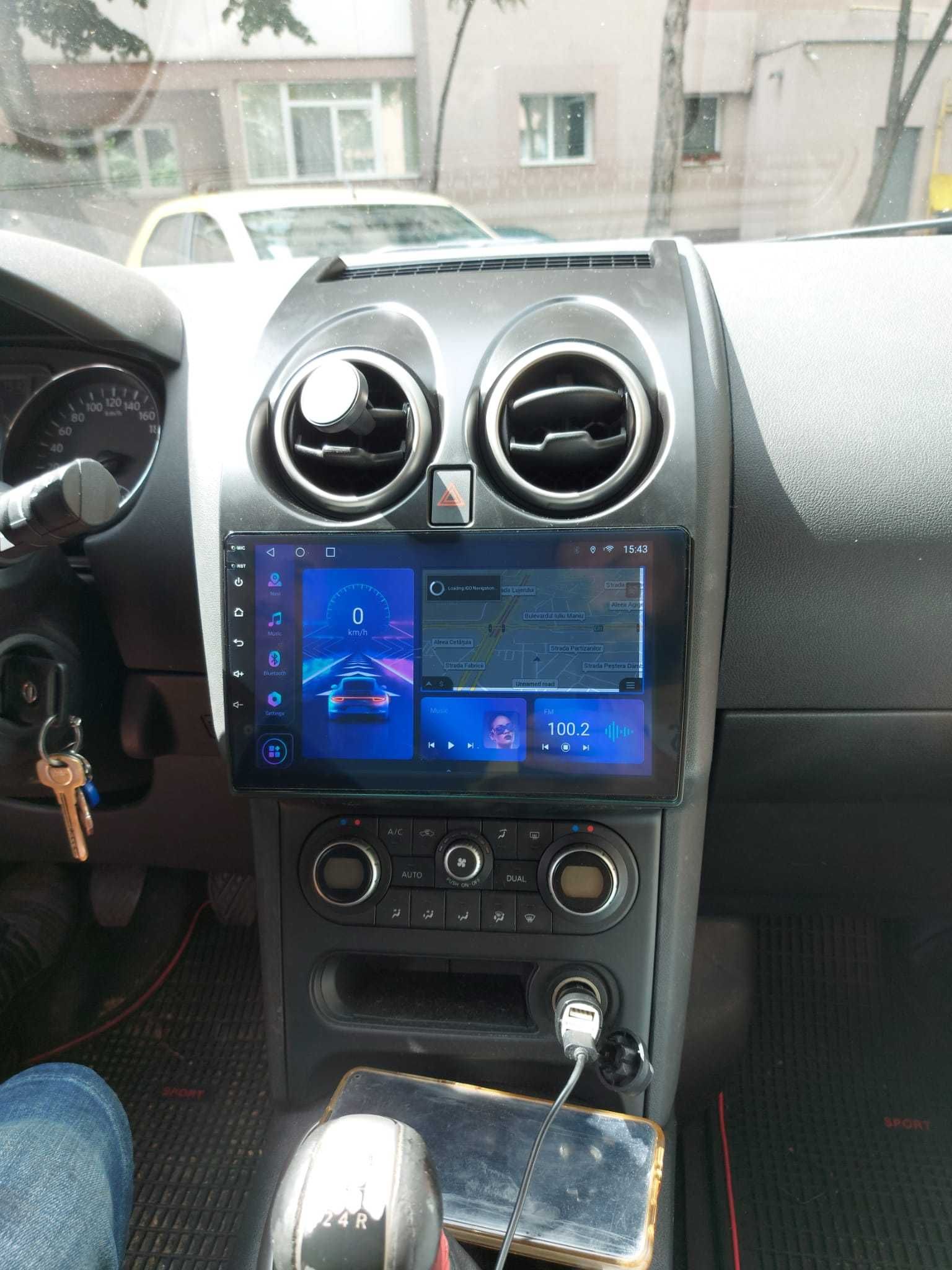 Navigatie Android Nissan Qashqai Waze YouTube Bluetooth Internet