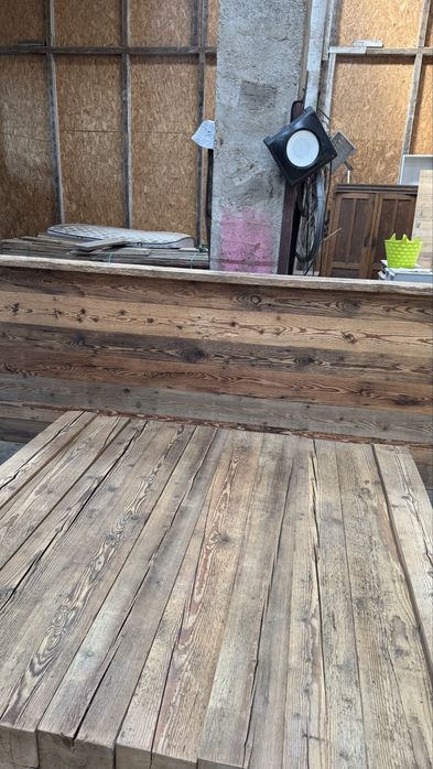 Pat din lemn recuperat