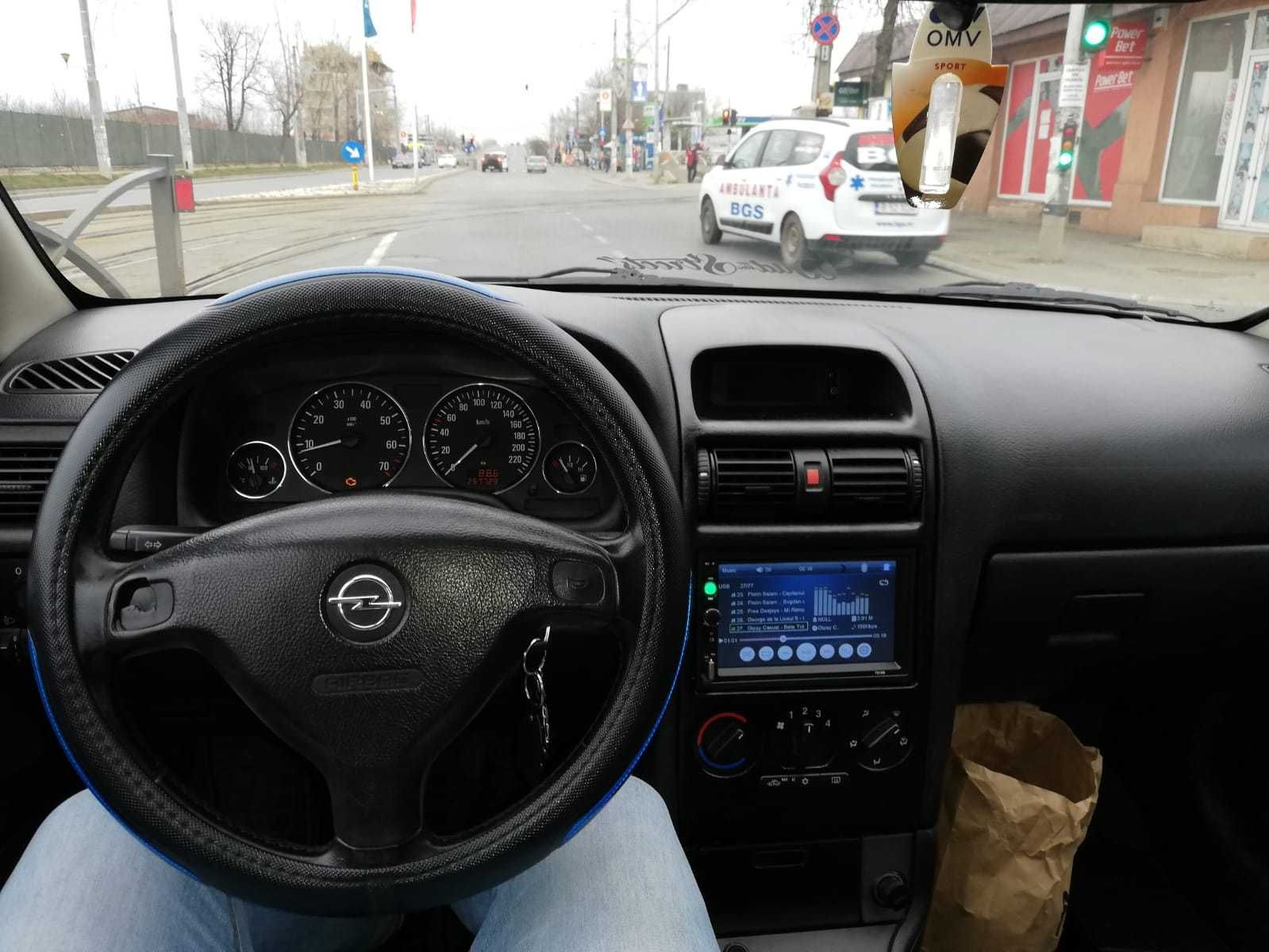 Navigatie Casetofon Opel Astra G Waze YouTube prin MirroLink BT USB