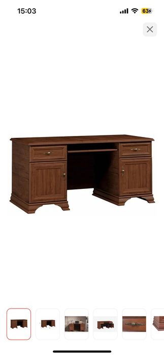 Стол письменный Euromebel Кентаки, 160х74x78 см, коричневый