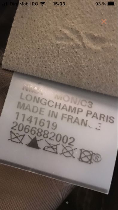 Poșetă Longchamp Roseau din piele