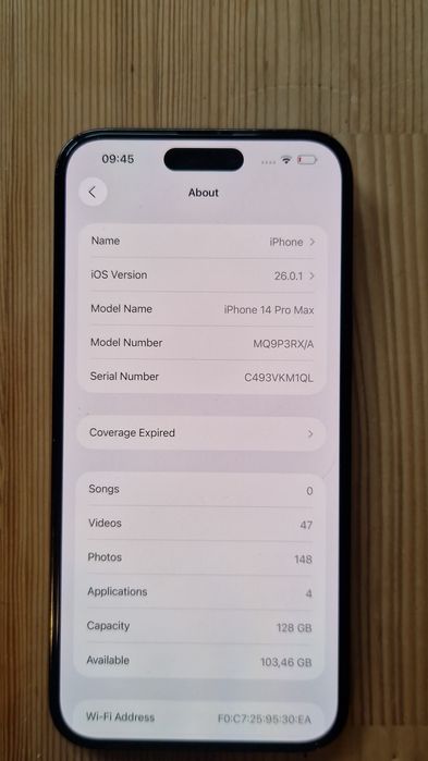 iPhone 14 Pro Max 128GB Space Black