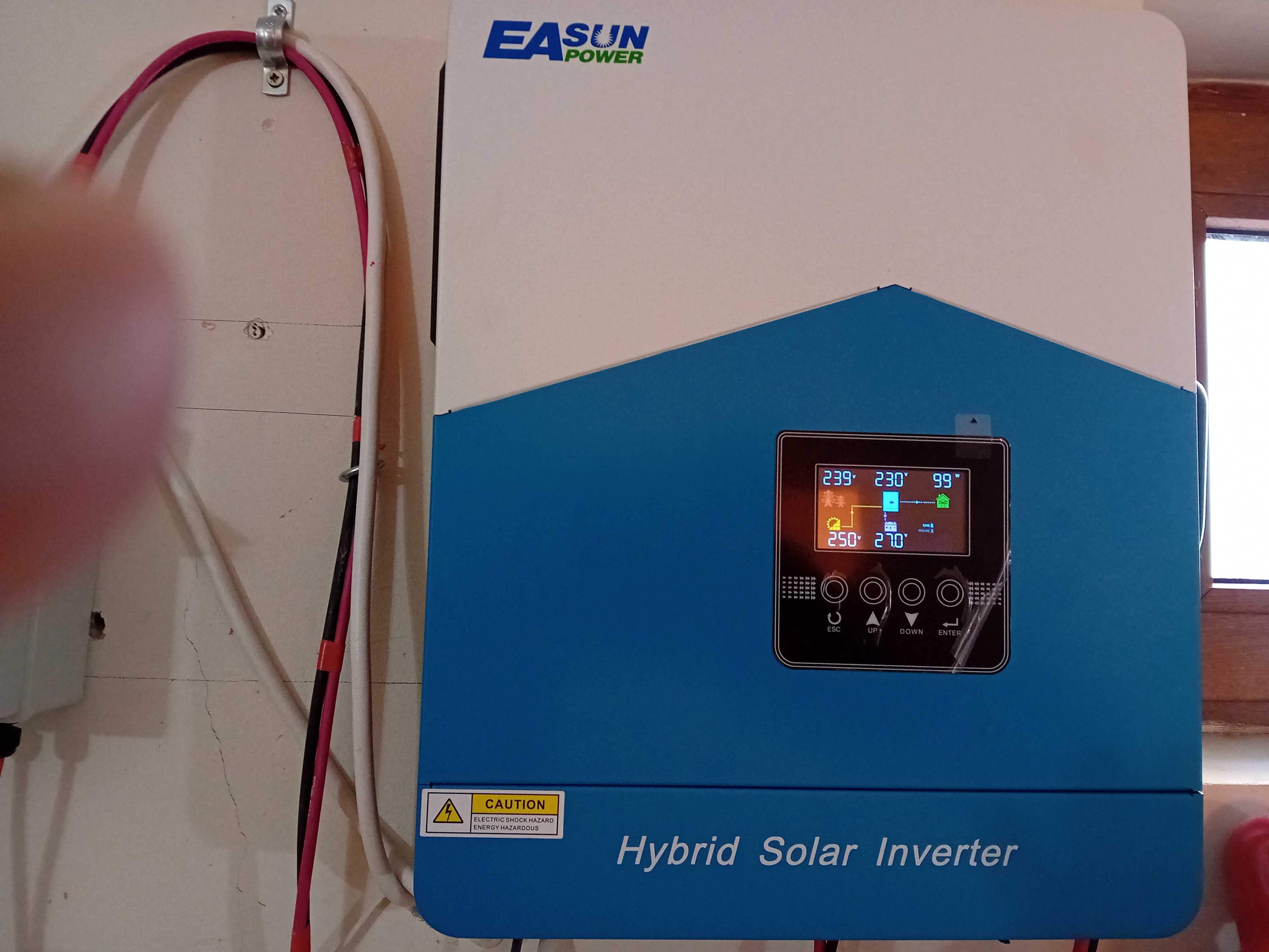 Invertor EASUN SMH II 4.2KW sinus pur 24V cu regulator MPPT 80A,NOU