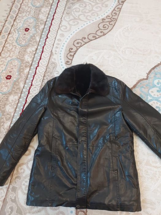 Зимная куртка кожа