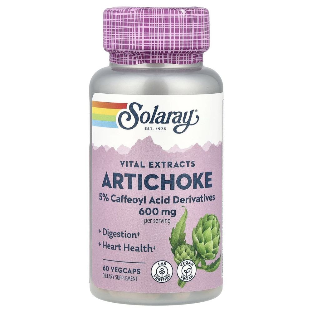 Solaray Артишок 60 капсул Artichoke производство Америка