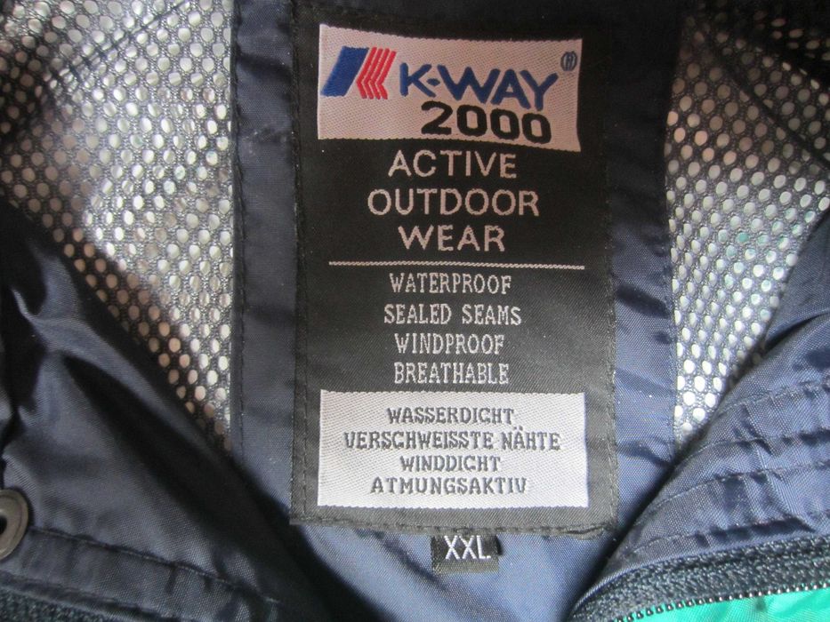 Geaca K-Way 2000,mas.XXL,protectie ploaie/vant/respirabila, gluga