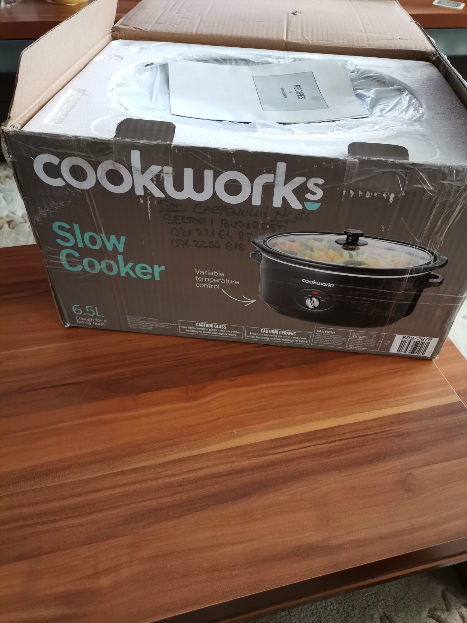 Vând Slow Cooker Cookworks capacitate 6,5l