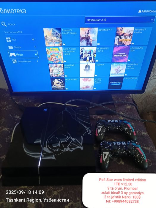 Playtation 4 xolati ideal oʻyinlari bor +3 oy garantiya