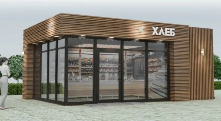 Павильон для хлебного магазина | Киоск с утеплением