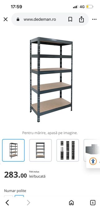 Rafturi metalice noi