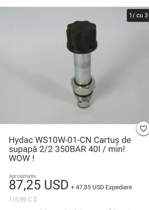 hydac cartus de supapa