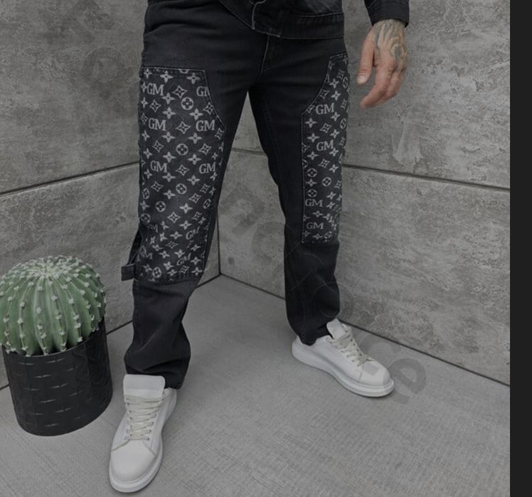 Мъжки дънки 3ХЛ памук