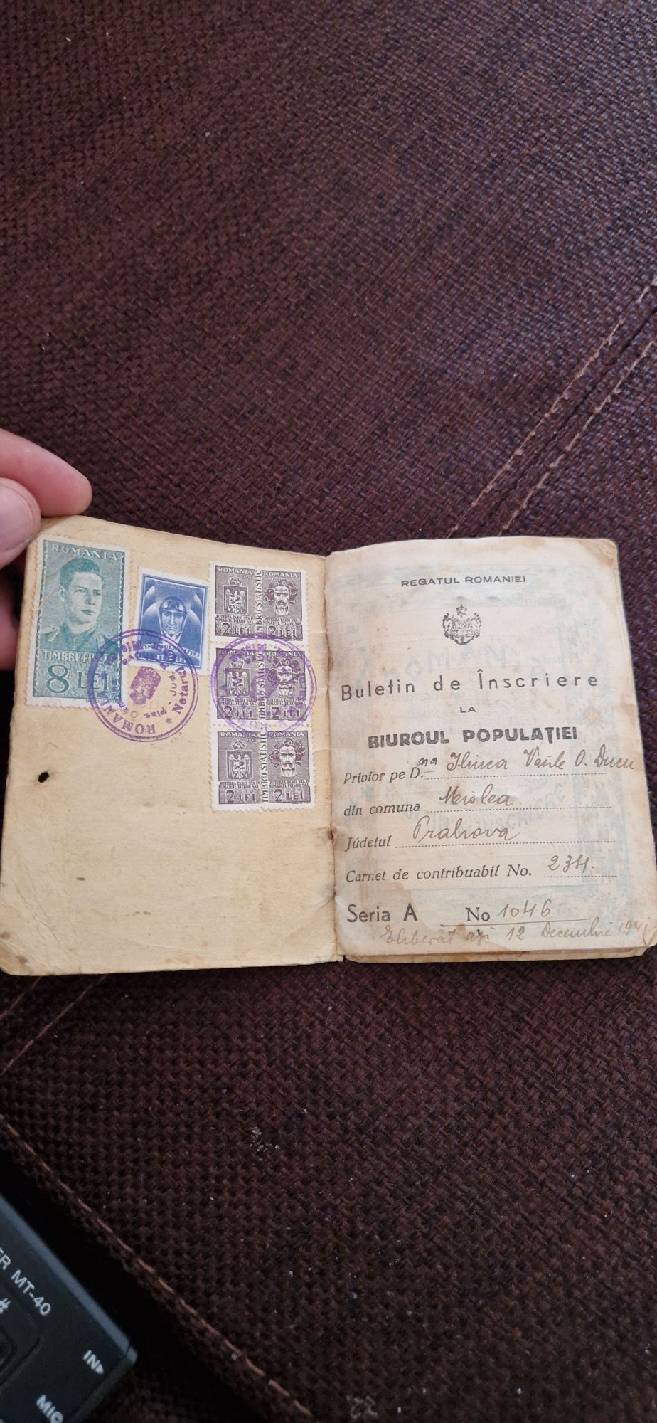 Buletin din 1941 (pentru colectionari de vechituri antchitati vechi )