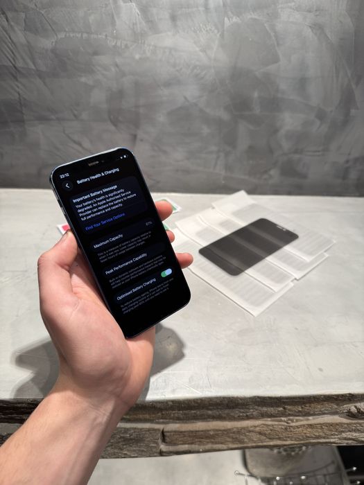 КАТО ЧИСТО НОВ Iphone 12 mini blue 128 GB + подаръци