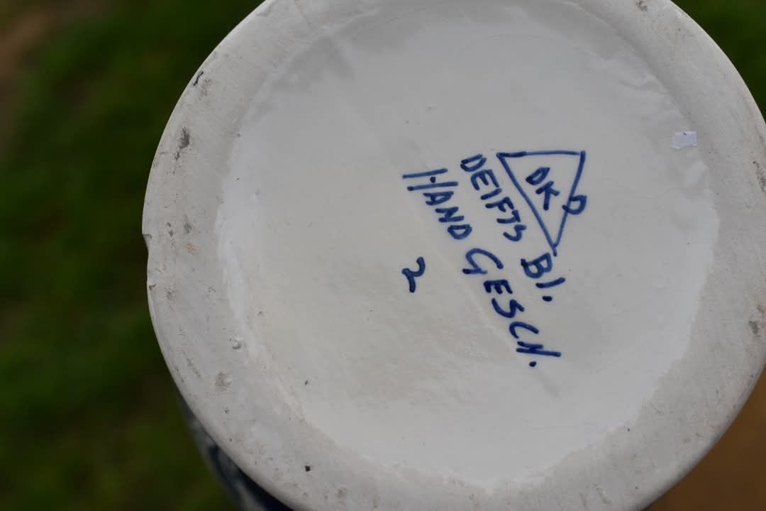Ръчно рисувана ваза Delft Blauw – 29 см със сертификат