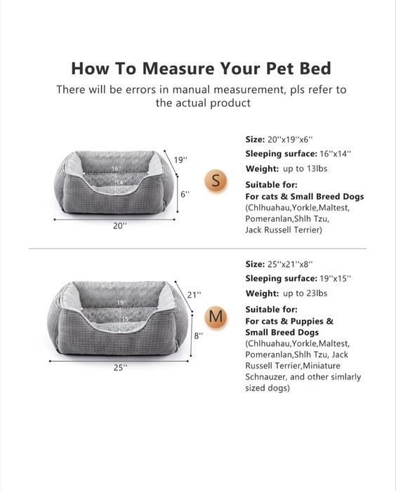 Pat ortopedic lavabil JOEJOY pentru câini și pisici mici, gri, 51x48