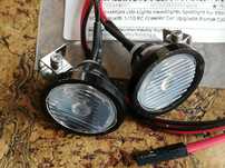 Automodel faruri spot led rotunde dim. 2,4 cm talpa metalica reglabila